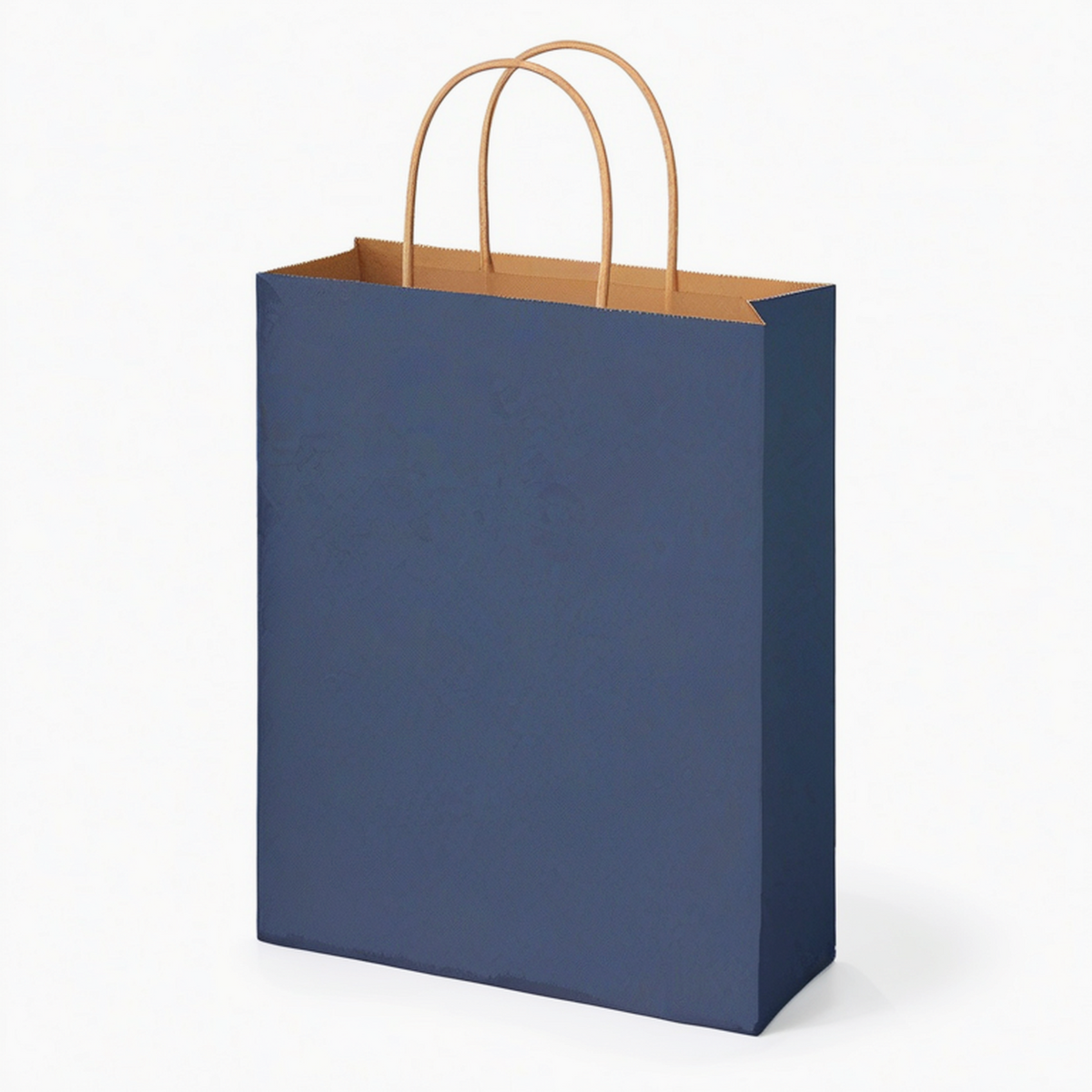 Sacchetto regalo in carta 32 x 12 x 40 cm blu navy con manici ritorti